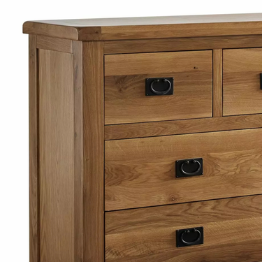 Brenner 7 Oak Wood Drawer Chest