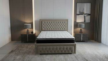 Tokyo Premium Fabric Upholstered Bed Frame