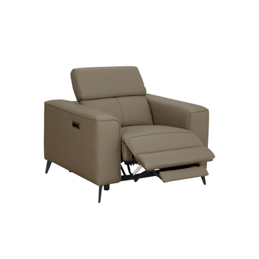 Lazio Arm Chair Leather Power Recliner & Headrest