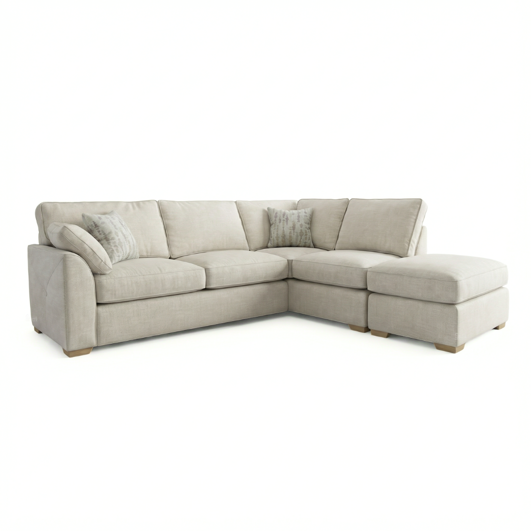Molly 2 Corner 1 Open Ended Footstool Fabric Sofa