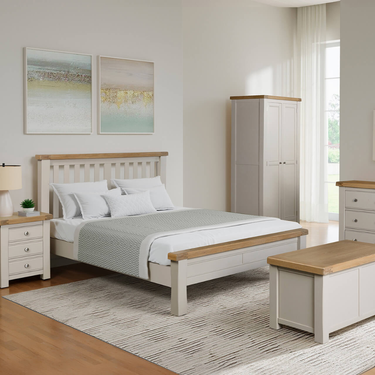 Henley Wooden Dressing Chest 6 Drawer - Taupe