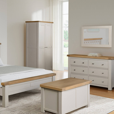 Henley Wooden Wardrobe  2 Door - Taupe