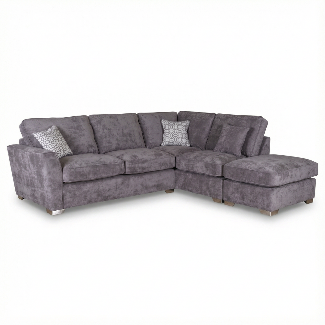 Wilmslow 2 Corner 1 Chaise Footstool - Open Ended Corner Sofa