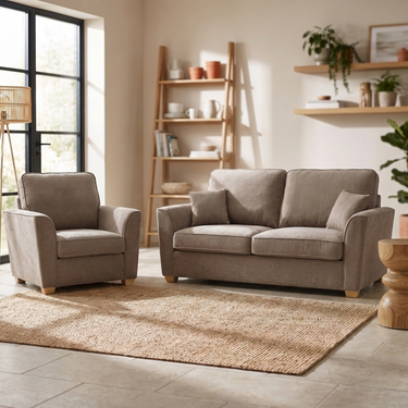 Swift Oatmeal Fabric Arm Chair