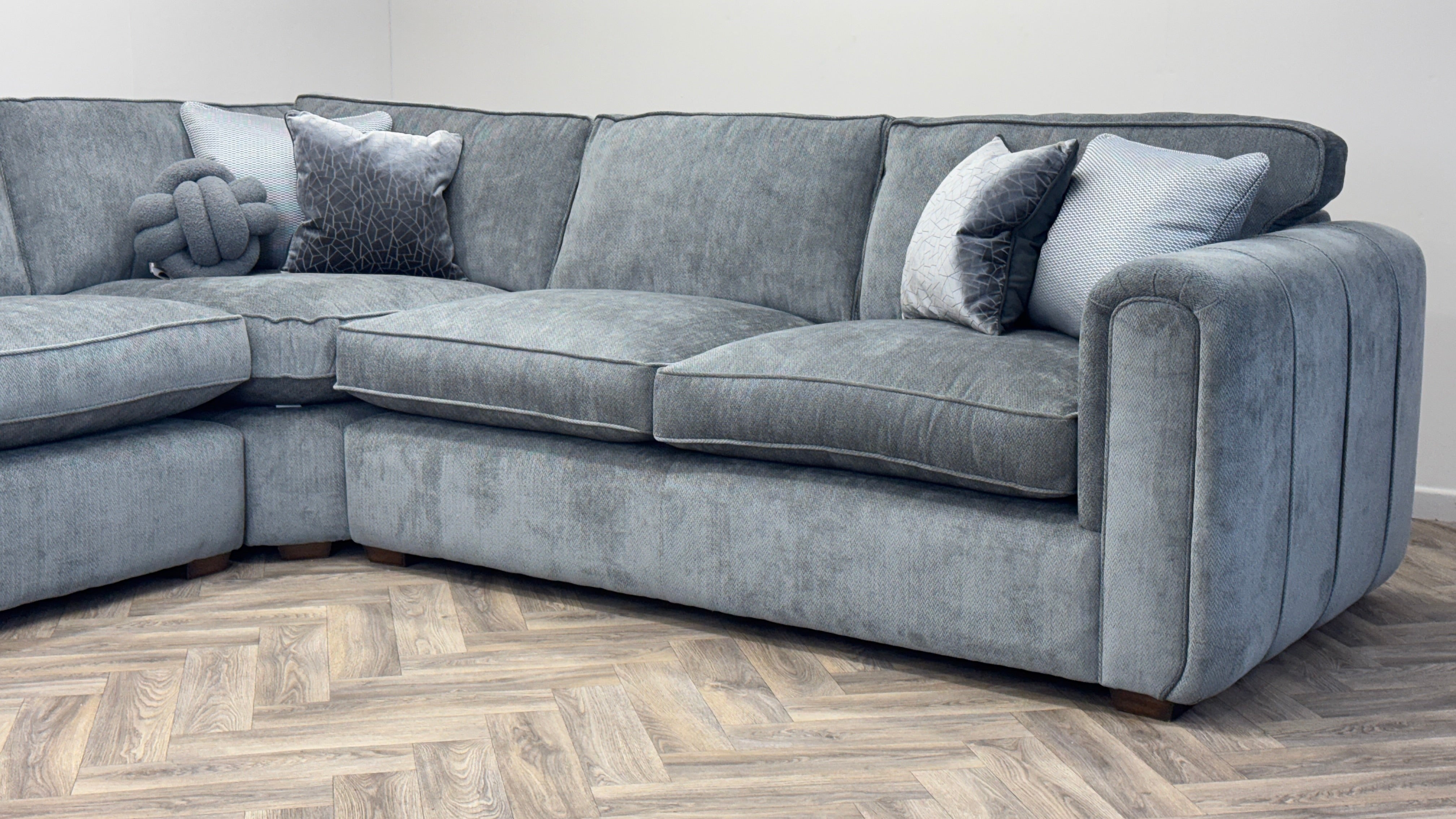 Roxy Night Shadow Grey Photography Sample Corner Sofa