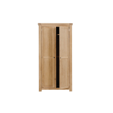 Denley Wooden Wardrobe  2 Door - Oak