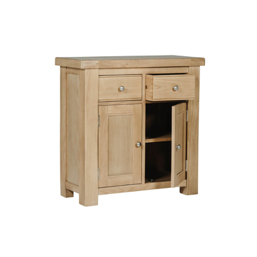 Denley Wooden 2 Drawer Sideboard Small - Oak