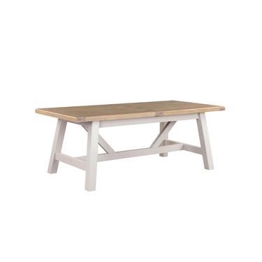 Henley Refectory Wooden Dining Table 190 -235cm Extending - Taupe
