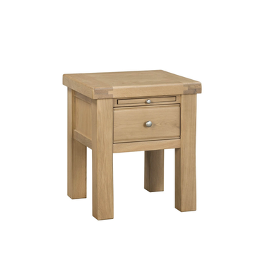 Denley Wooden Lamp / Side Table - Oak