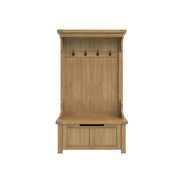 Denley Wooden Hall Stand - Oak