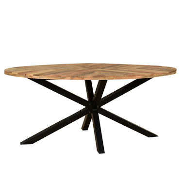 Karda 1.8M Oval Dining Table Mango Wood