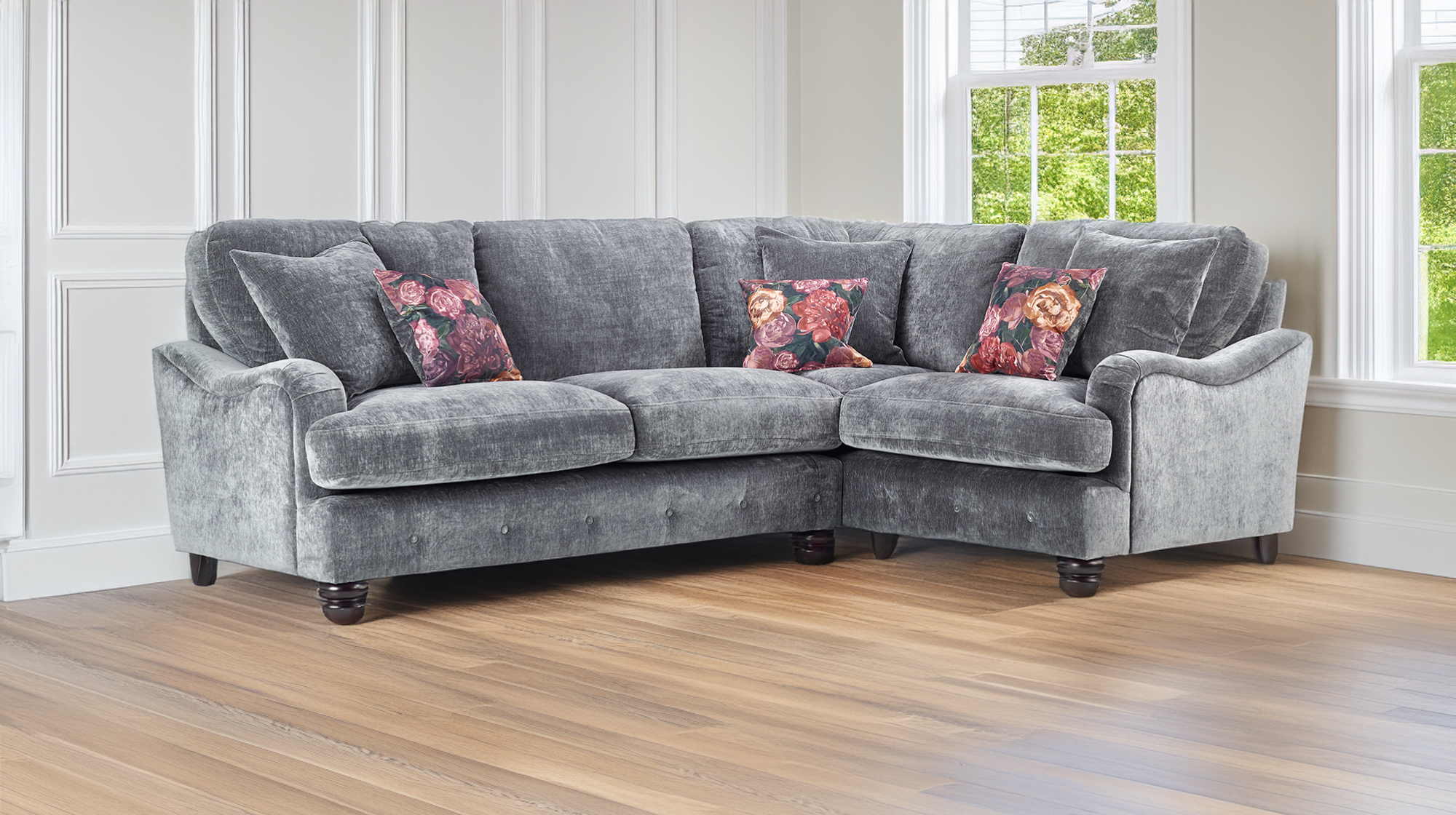 Mable 2 Corner 1 Fabric Sofa