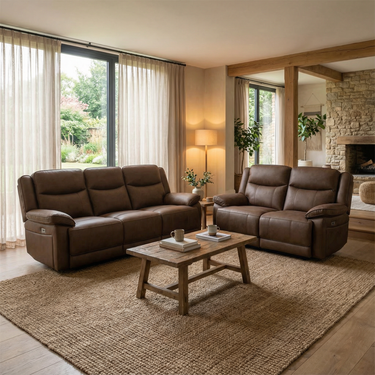 Morino 2 Seater Recliner Fabric Sofa