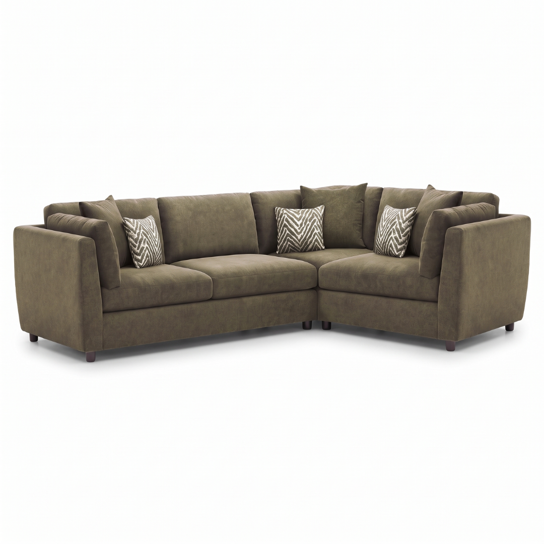 Nyla 2 Corner 1 Fabric Sofa