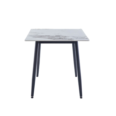 Monaco Dining Table Rectangle 160cm - White Sintered Stone