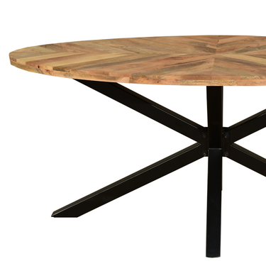 Karda 1.8M Oval Dining Table Mango Wood