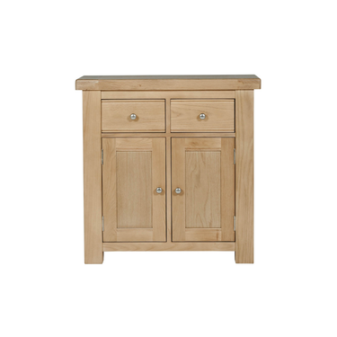 Denley Wooden 2 Drawer Sideboard Small - Oak