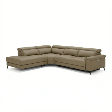 Lazio Corner Left Hand Chaise Power Recliner Sofa