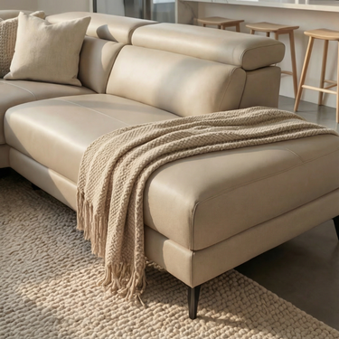 Lazio Corner Right Hand Chaise Power Recliner Sofa