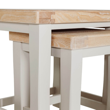 Henley Wooden Nest of Tables - Taupe