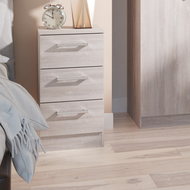 Jenny Trio Bedroom Set Inc 2 Door Wardrobe | 3 Drawer Chest | 3 Drawer Side Table