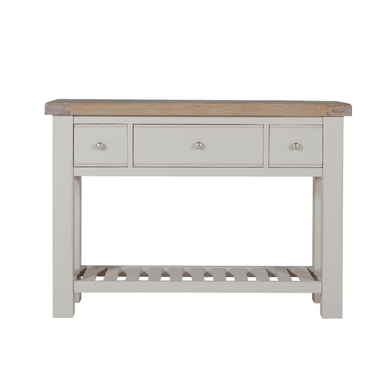 Henley Wooden 3 Drawer Console Table -Taupe
