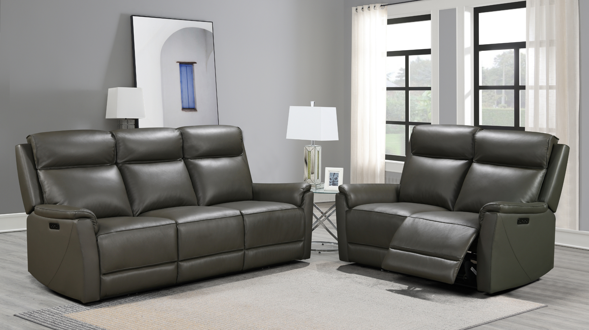 Carter 3 & 2 Seater Power Recliner Sofa Set