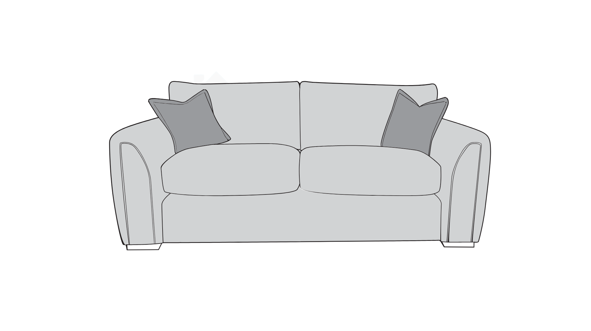 Utopia 3 Seater Fabric Sofa