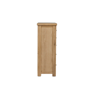 Denley Wooden Tall Chest 8 Drawer - Oak