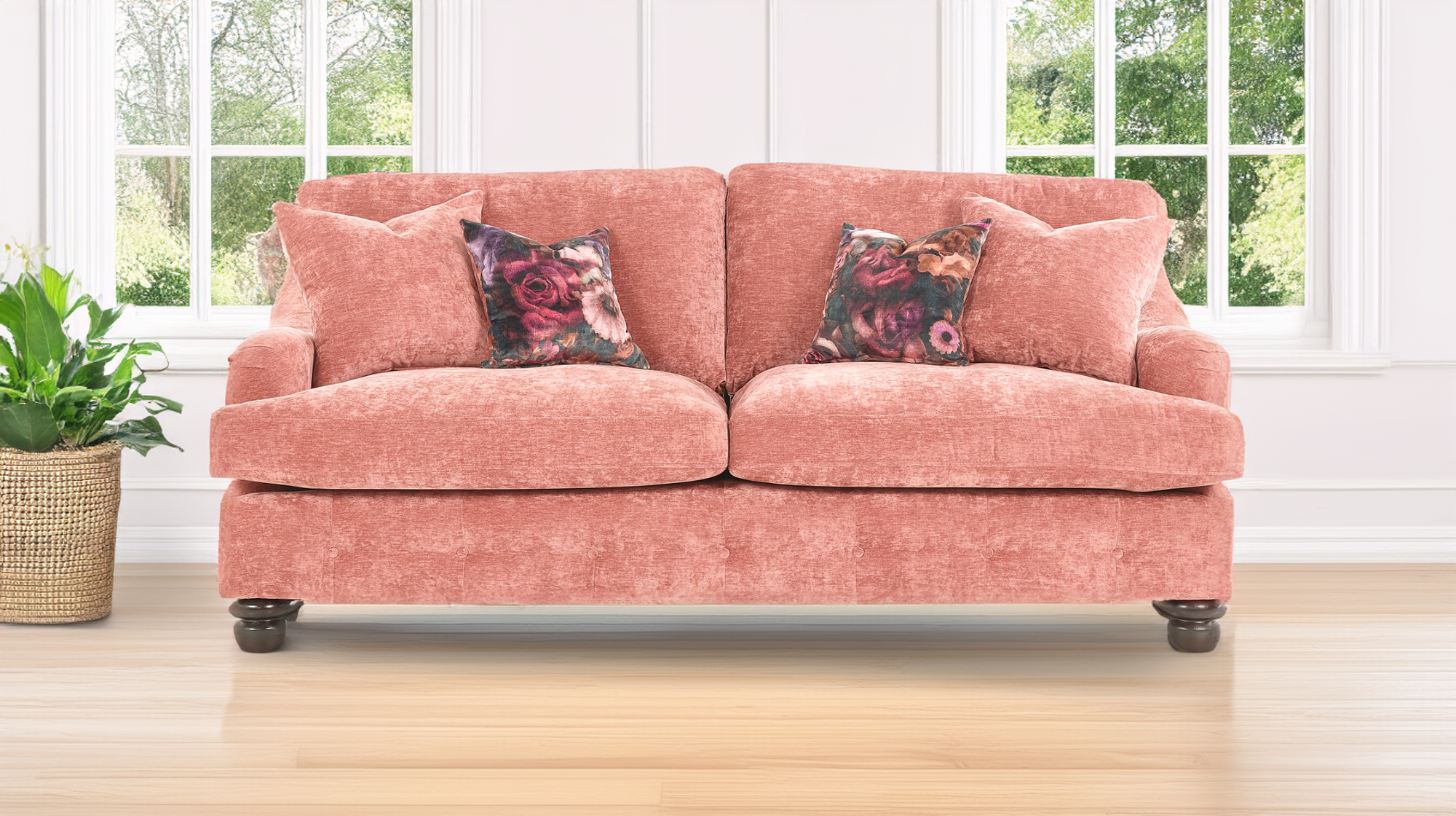 home living outlet pink sofa set