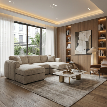 Roxy Night XL Double Chaise Sofa