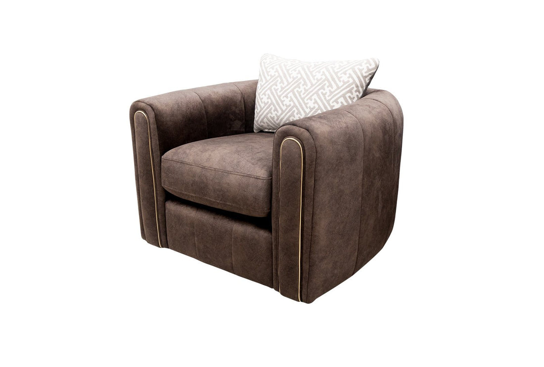 Vogue Accent Swivel Fabric Chair