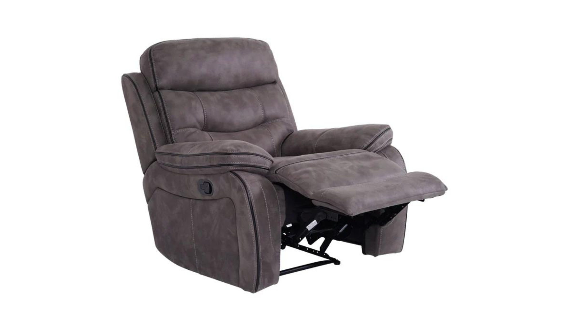 Noah Arm Chair Recliner Grey Fabric