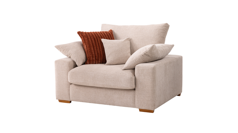 Cloud Loveseat Arm Fabric Chair