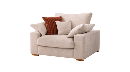 Cloud Loveseat Arm Fabric Chair