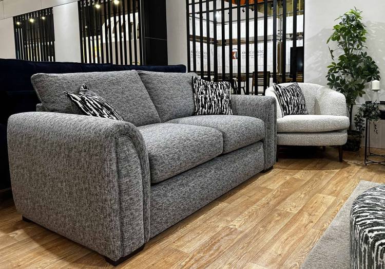 Utopia 3 Seater Fabric Sofa