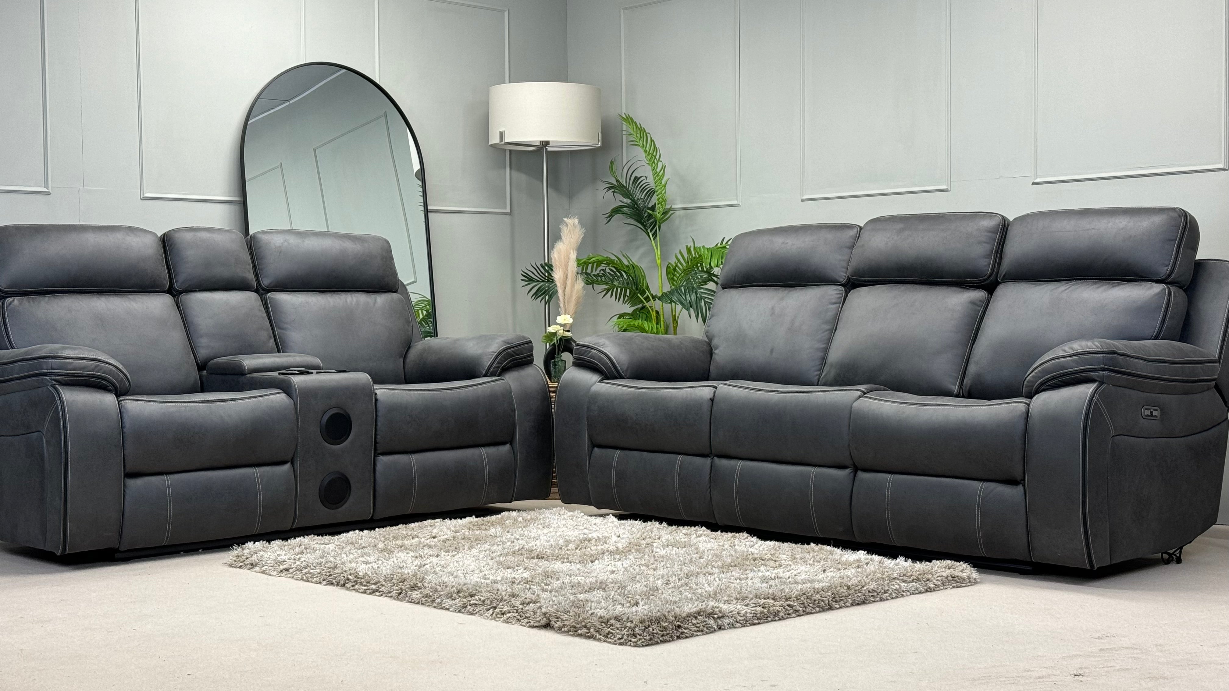 3 seater and 2 seater sofa set recliner sale