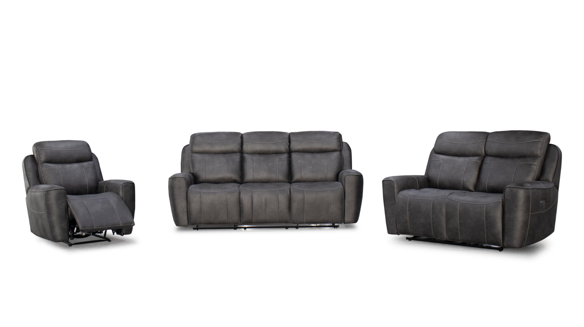 Harlo 2 Seater Power Recliner Fabric Sofa