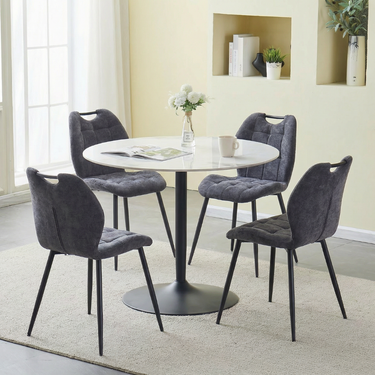 Alarna Dining Chair Charcoal Fabric