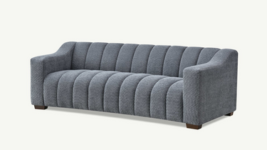 Amaris 3 Seater Curved Boucle Fabric Sofa