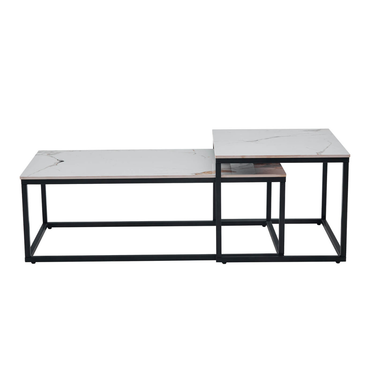 Monaco Coffee Table Set - White Sintered Stone