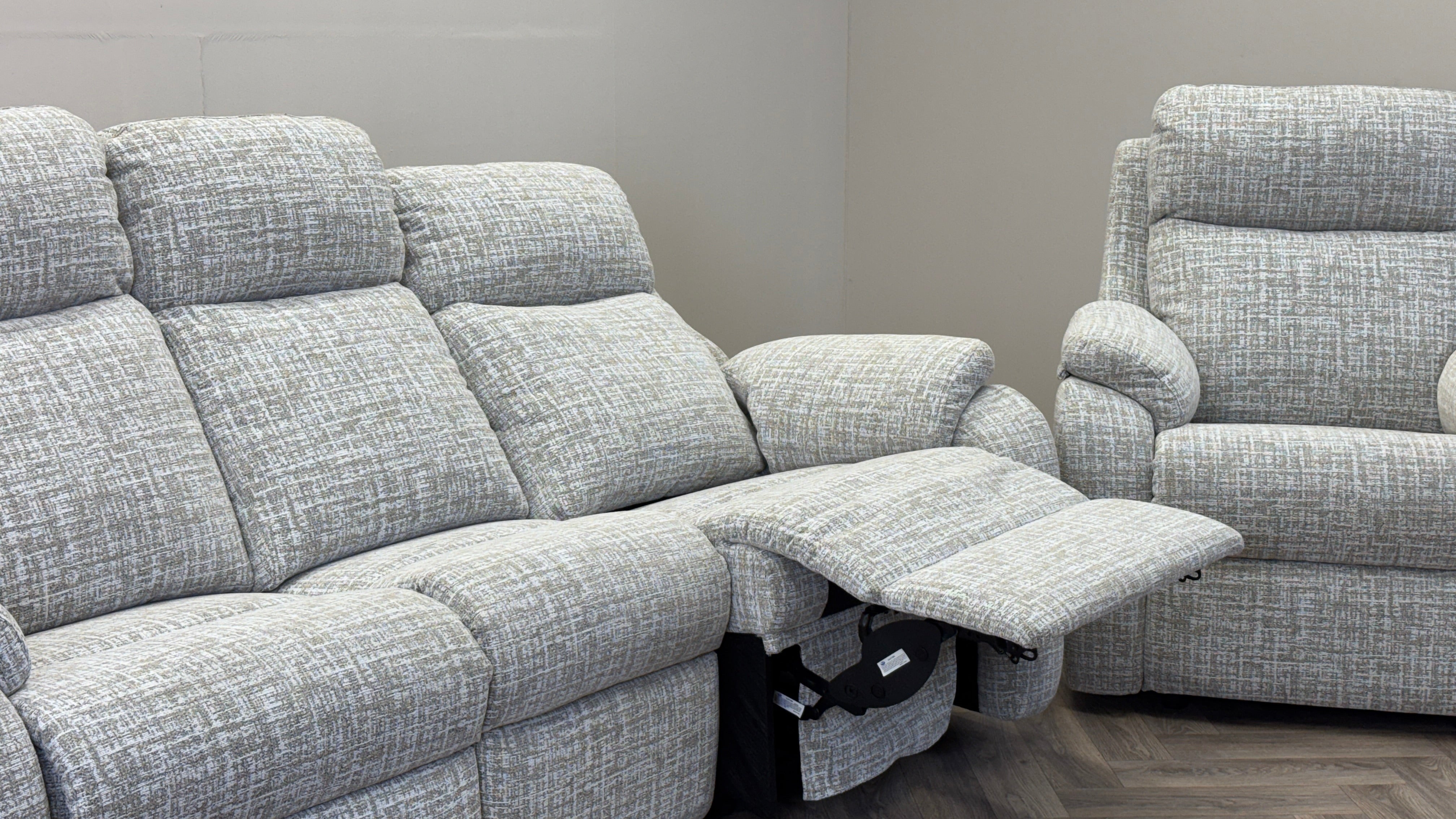 G Plan 3 Seater Sofa Power Recliner & Arm Chair Fabric