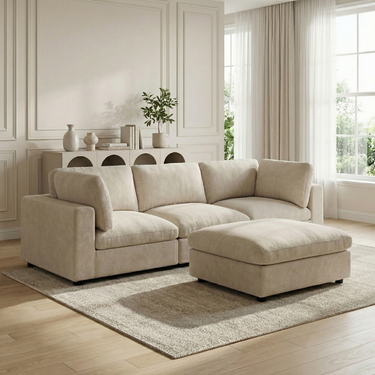 Tribecca Modular Chaise Footstool Sofa