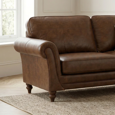 Harris 4 Seater Leather Sofa