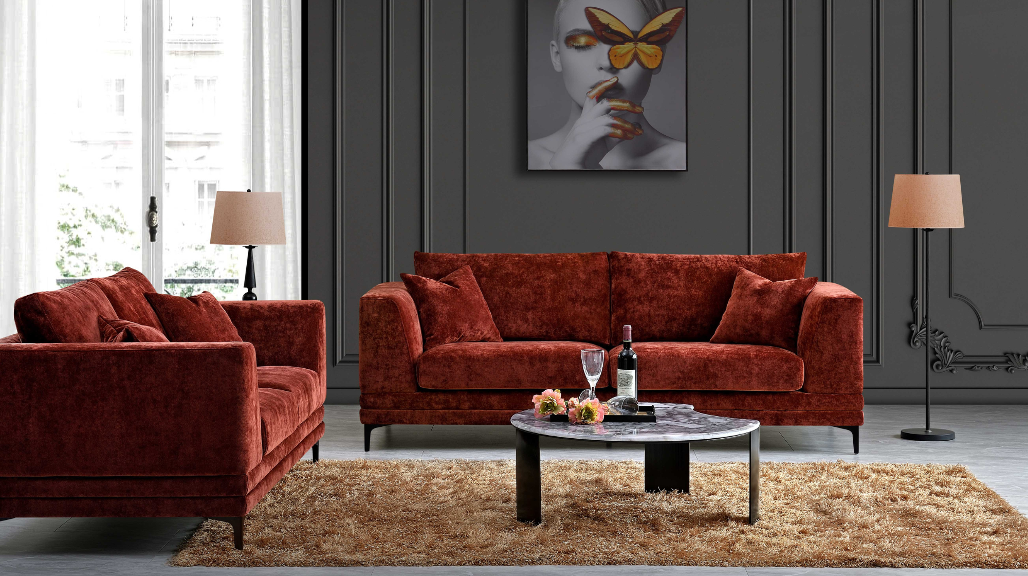 Lennie 2 Seater Fabric Sofa