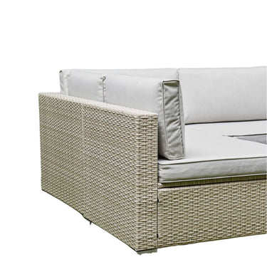 Rattan Garden Furniture Modular U Shape Seating & Table