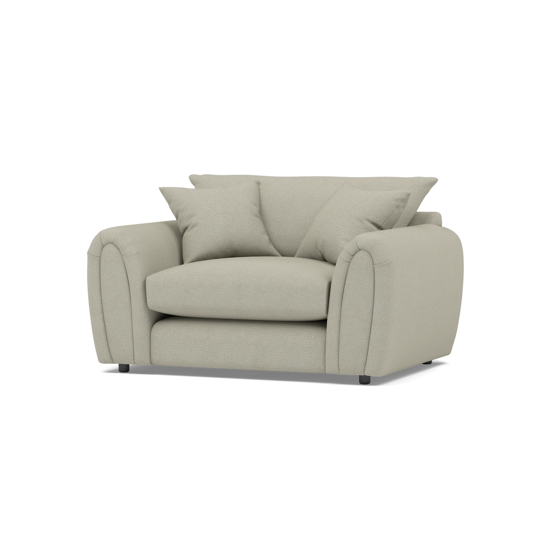 Archie Loveseat Chair Teddy Fabric