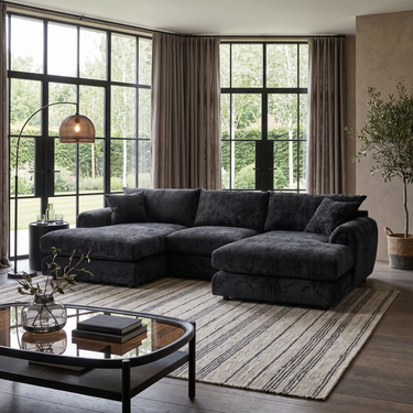 Archie XL Double Chaise Fabric Sofa – image 5 of 6