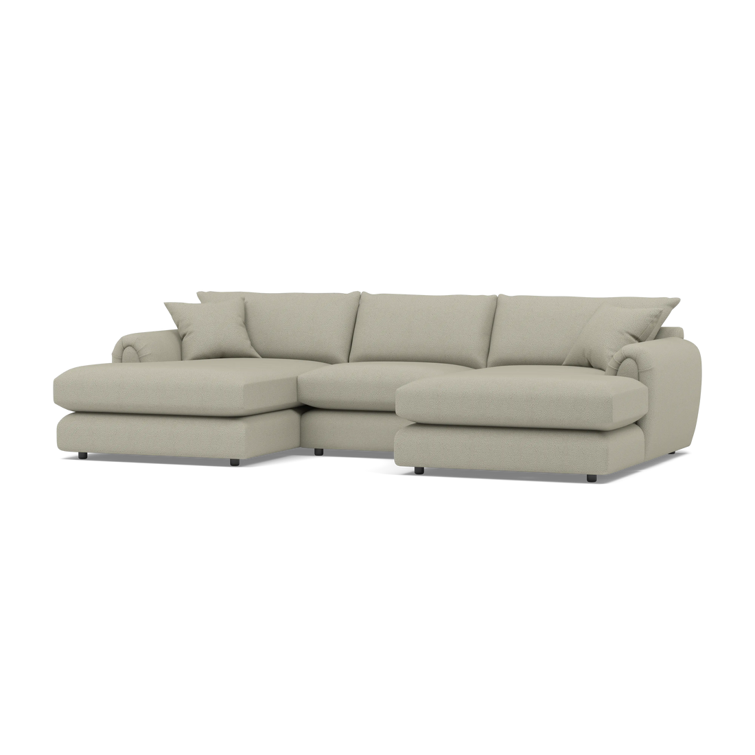 Archie XL Double Chaise Fabric Sofa