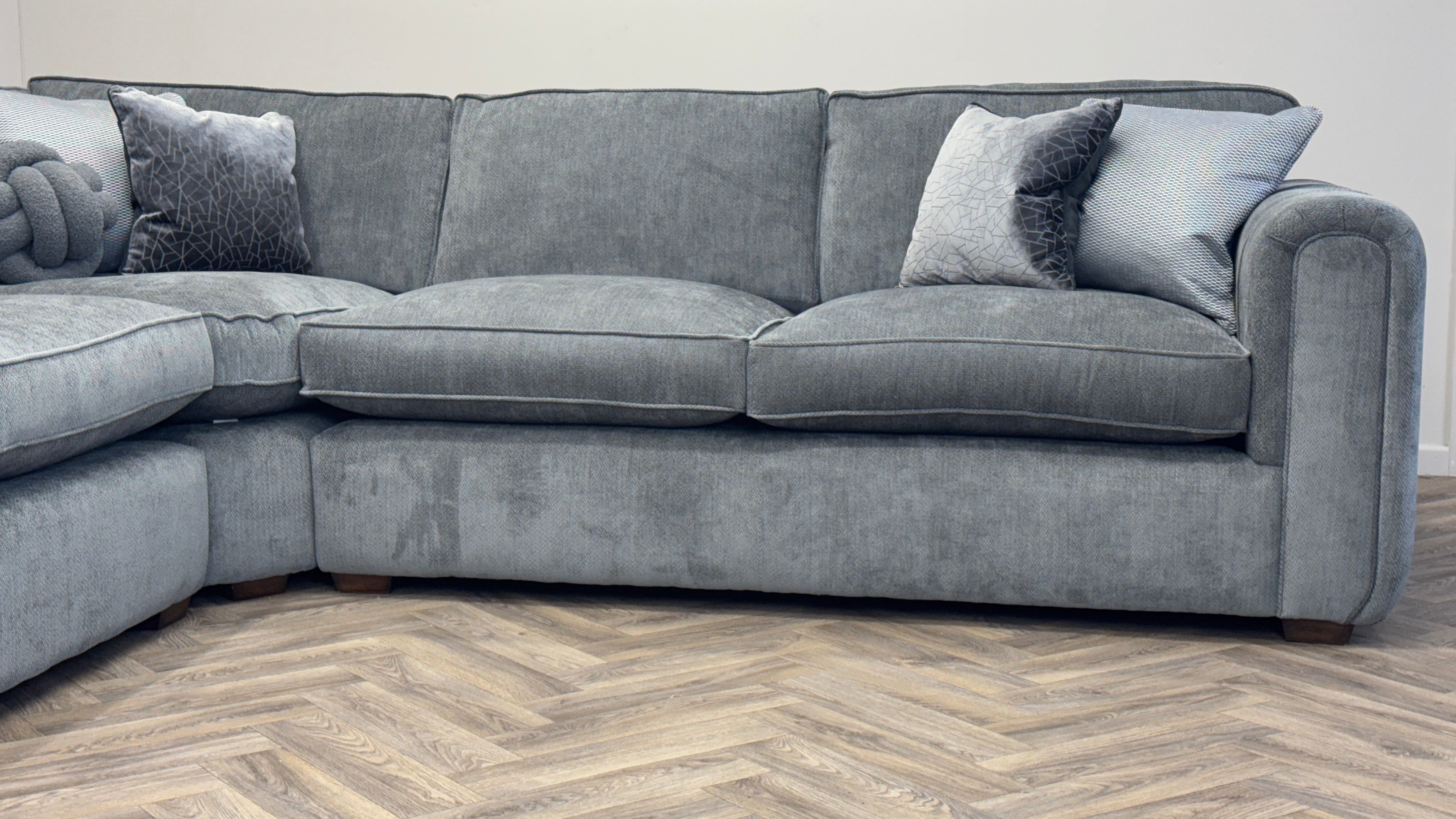 Roxy Night Shadow Grey Photography Sample Corner Sofa